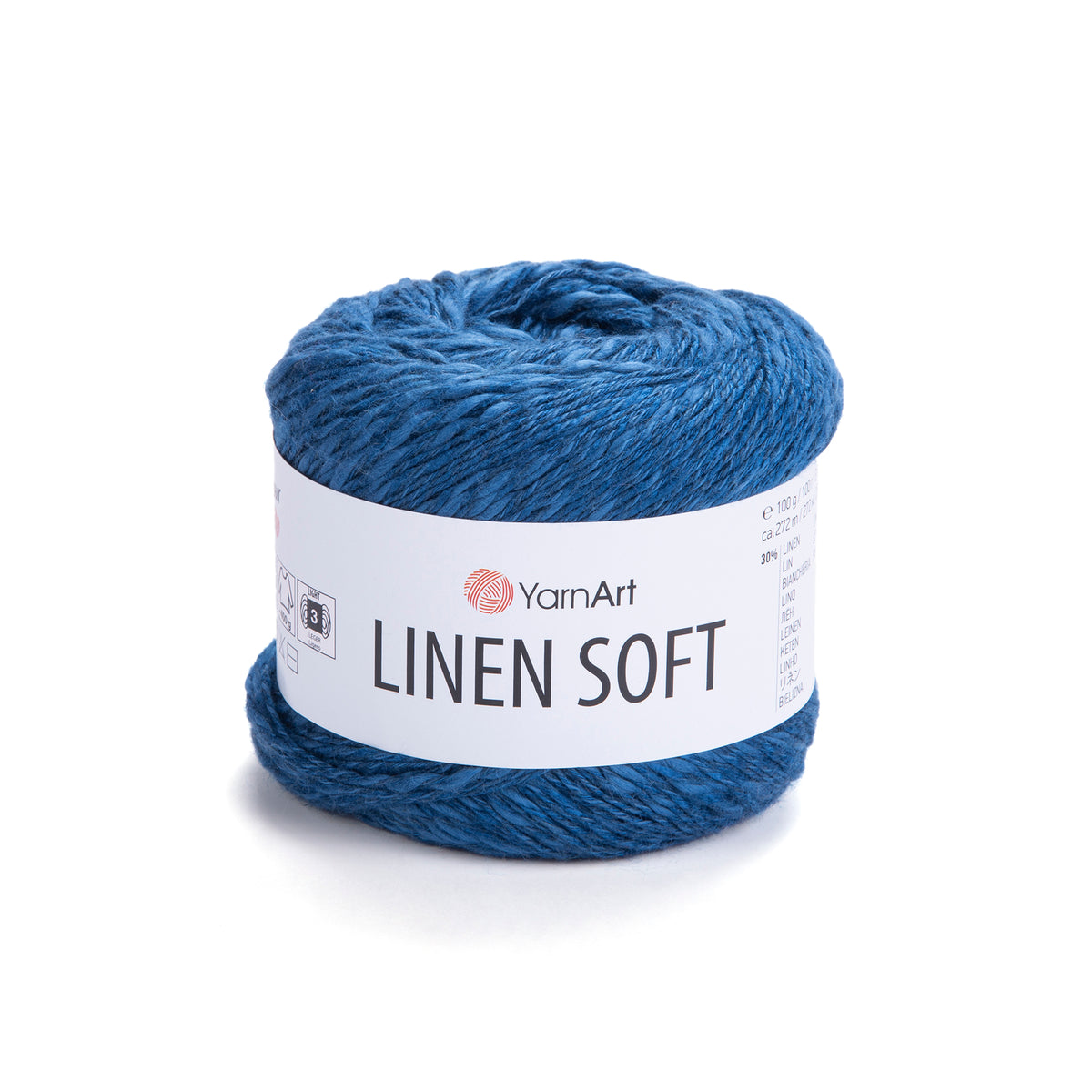 YarnArt Linen Soft 7317 Denim – viscose cotton linen yarn