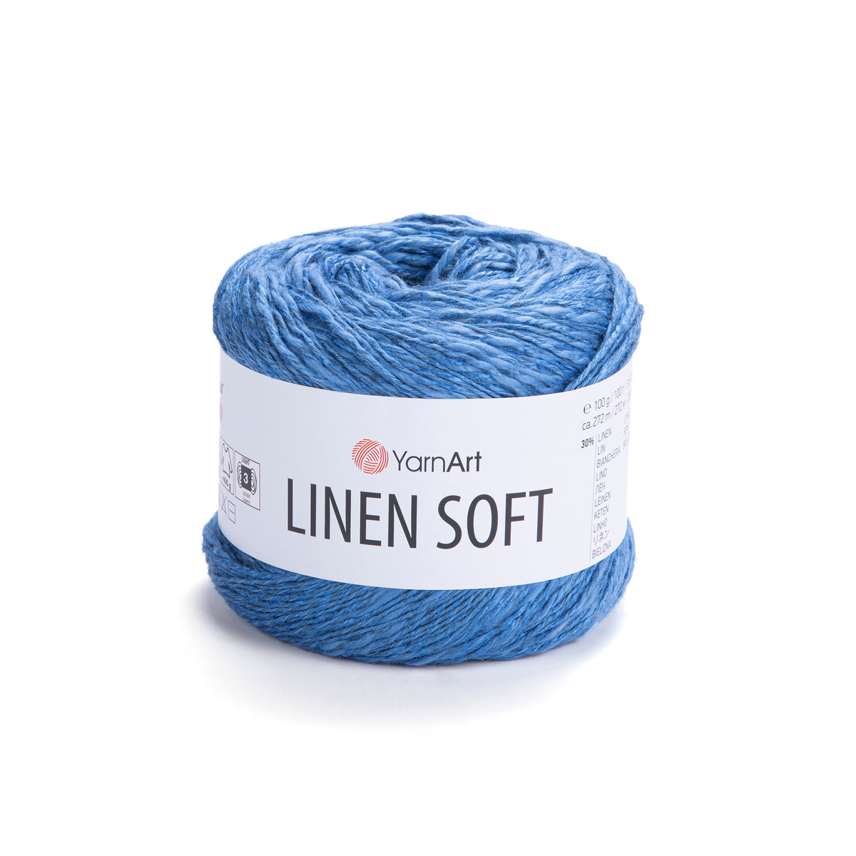 YarnArt Linen Soft 7318 Cornflower – viscose cotton linen yarn