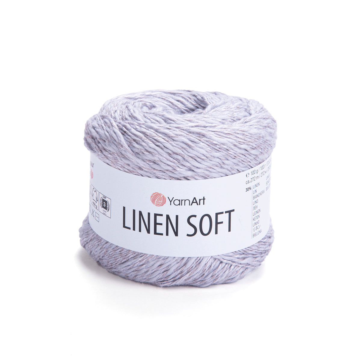 YarnArt Linen Soft 7320 Ice Blue – viscose cotton linen yarn