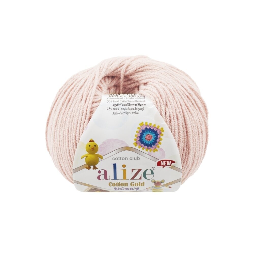 Alize Cotton Gold Hobby 382 Blyškiai rožinė – medvilnės ir akrilo siūlai