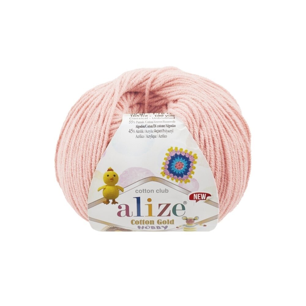 Alize Cotton Gold Hobby 393 Pudrinė rožinė – medvilnės ir akrilo siūlai