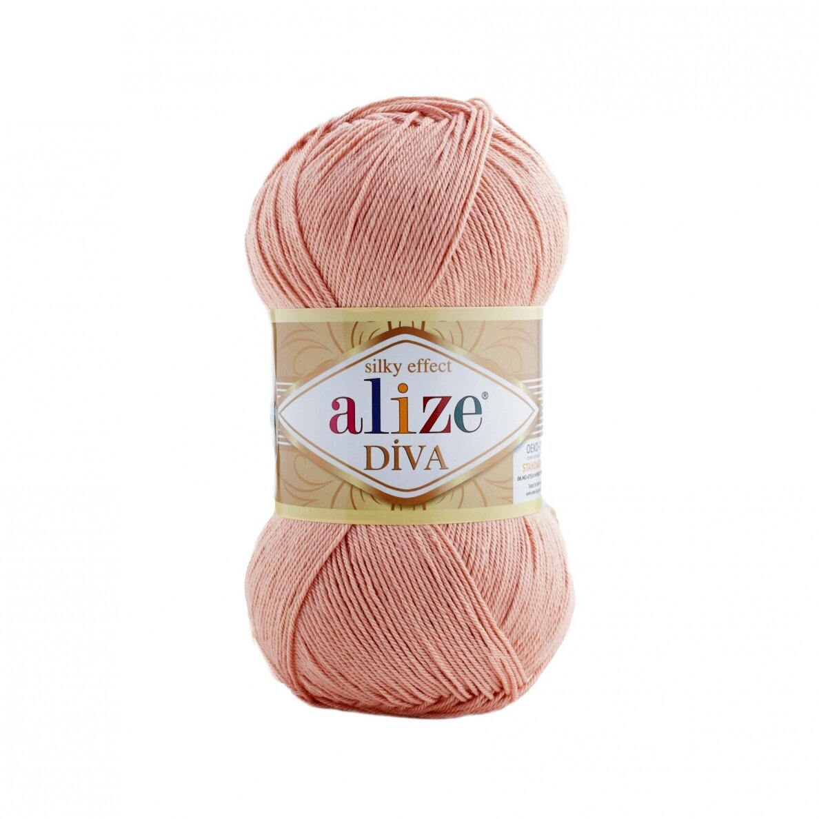 Alize Diva 830 Salmon – silky microfibre summer yarn