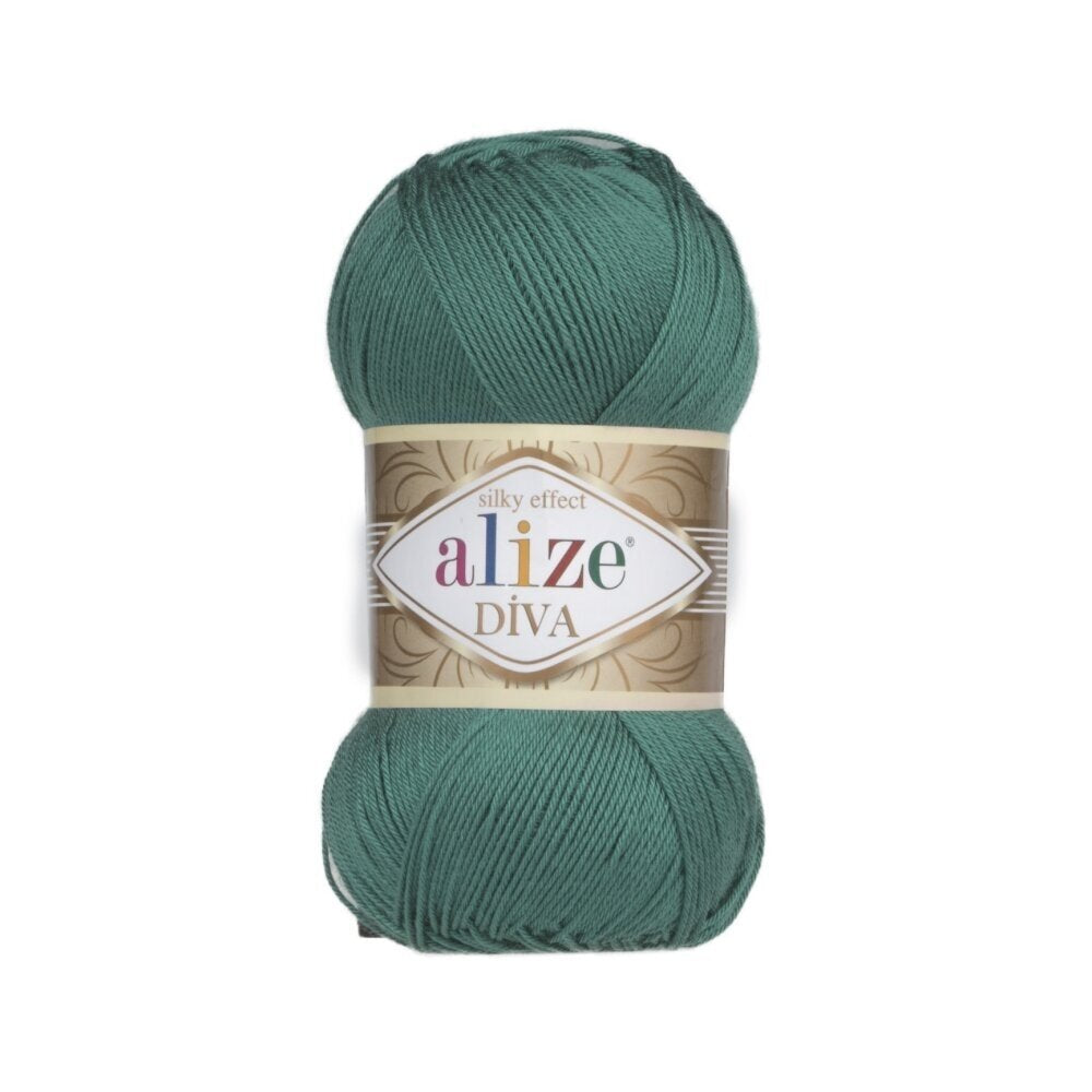 Alize Diva 453 Dark Teal – silky microfibre summer yarn