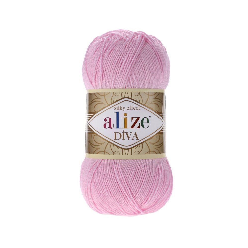 Alize Diva 291 Pink – silky microfibre summer yarn