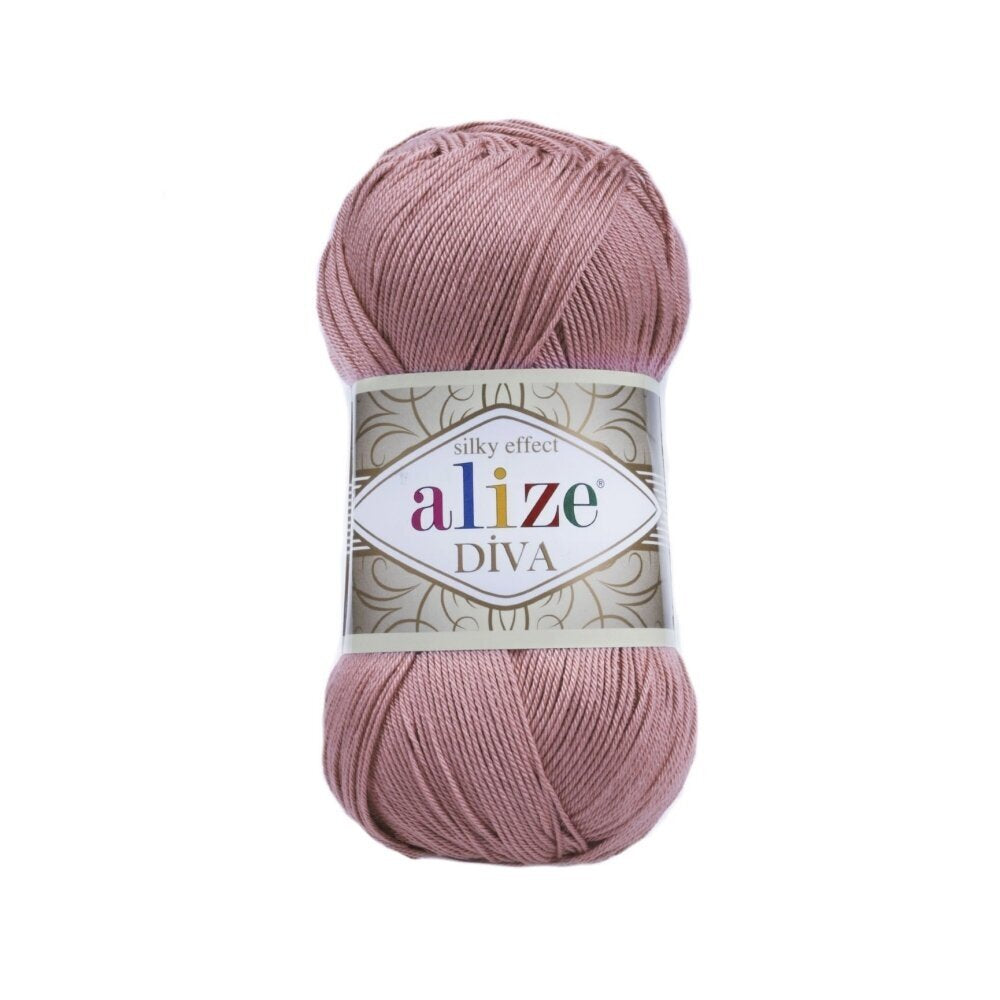 Alize Diva 354 Rose – silky microfibre summer yarn
