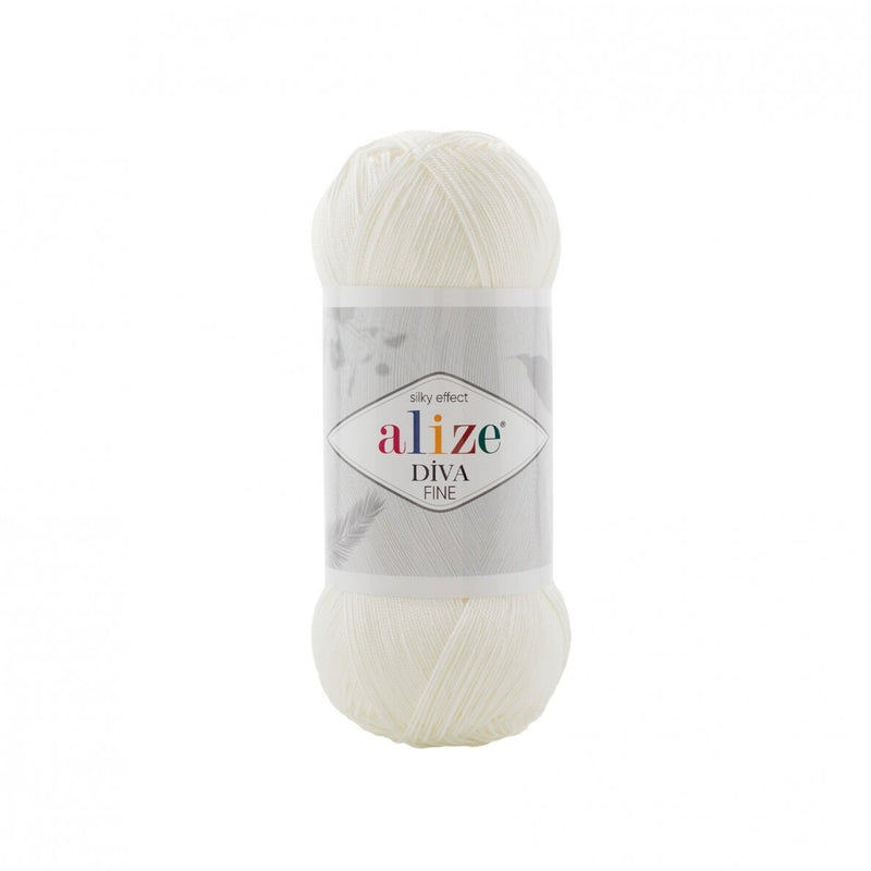 Alize Diva Yarn 4 Balls - Free Shipping! Knitting Crochet Silk