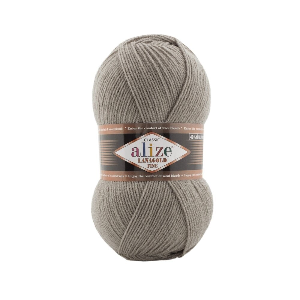 Alize Lanagold Fine 283 Mocha – light wool acrylic yarn