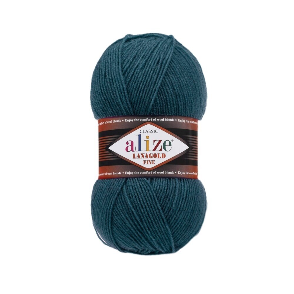 Alize Lanagold Fine 294 Dark Teal – light wool acrylic yarn