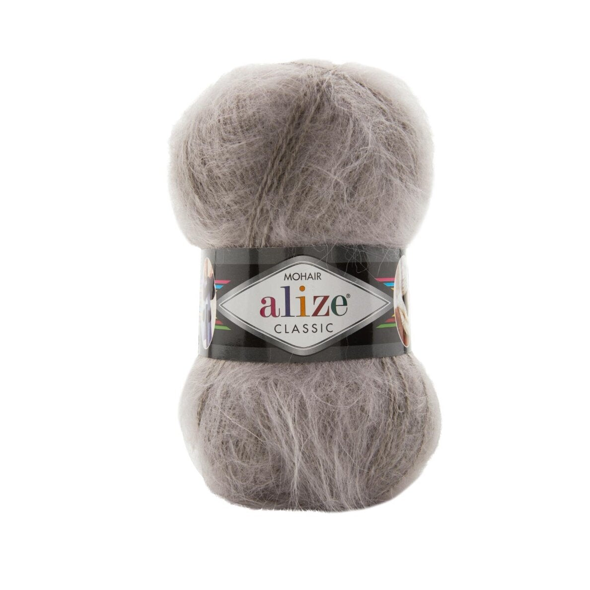 Alize Mohair Classic 990 Коричневый – пряжа из акрила с мохером и шерстью