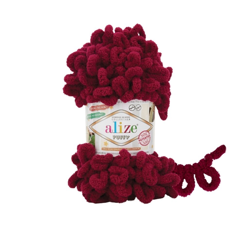 Alize Puffy 987 Mörk burgunder – loopgarn