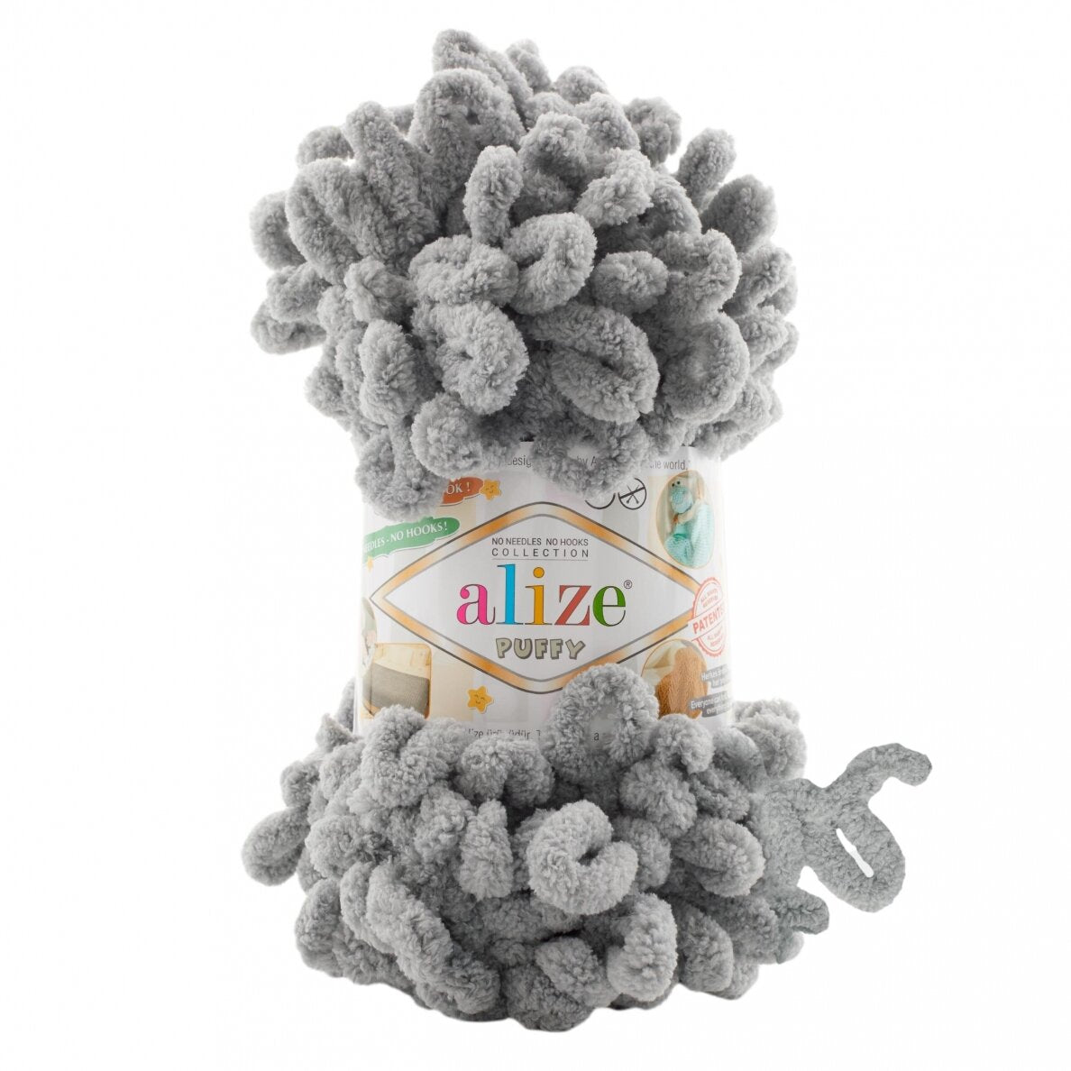 Alize Puffy 302 Mellangrå – loopgarn