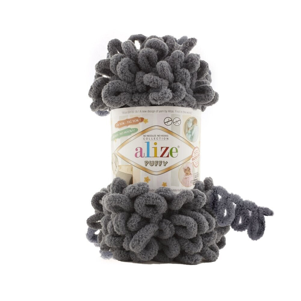 Alize Puffy 53 Kolgrå – loopgarn