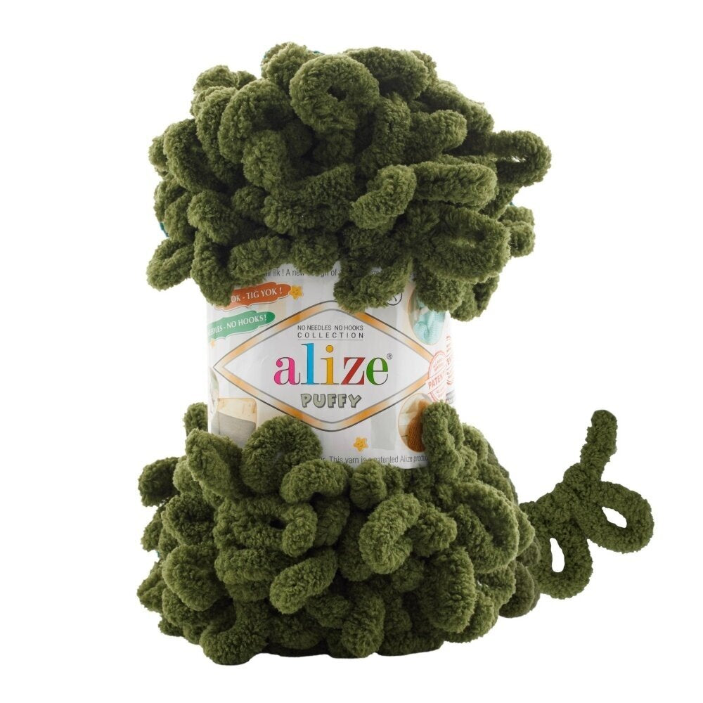 Alize Puffy 620 Oliv – loopgarn