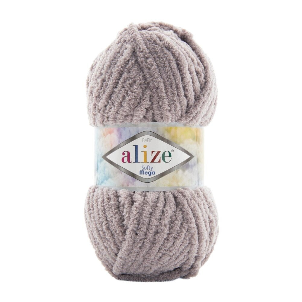Alize Softy Mega 268 Sten – grovt pälsgarn