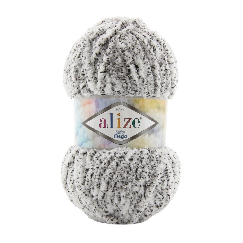 Alize Softy Mega 686 Snöleopard – grovt pälsgarn