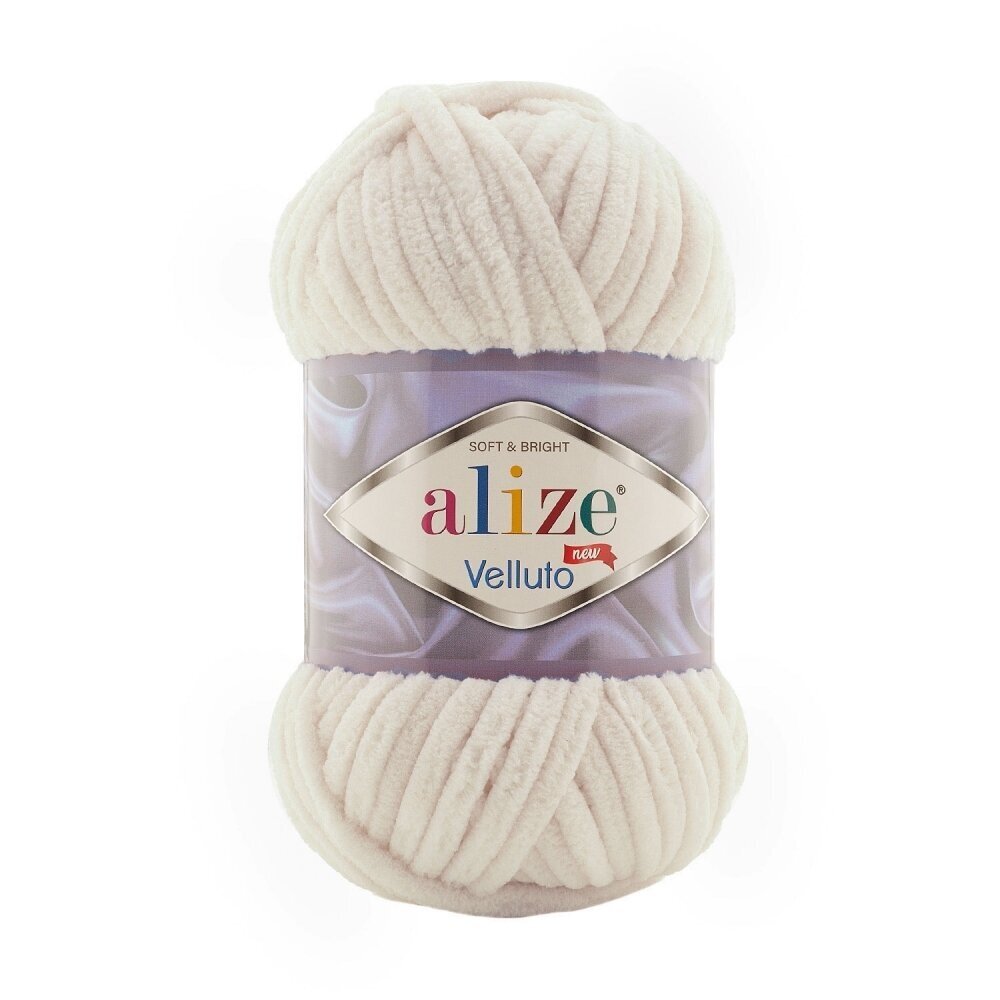 Alize Velluto 599 Elfenben – grovt chenillegarn