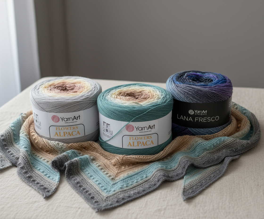 Cake Yarn natural composition