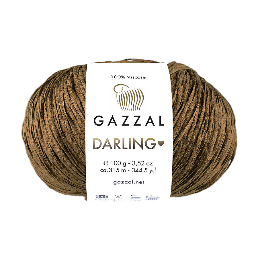 Gazzal Darling 552 Walnut – viscose summer yarn