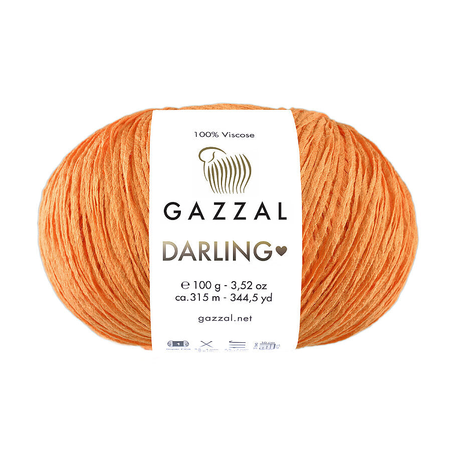 Gazzal Darling 557 Apricot – viscose summer yarn