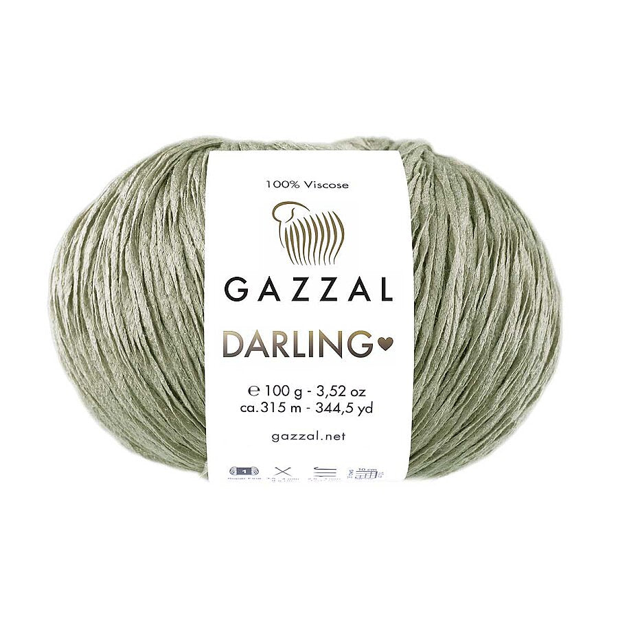Gazzal Darling 564 Sage – viscose summer yarn