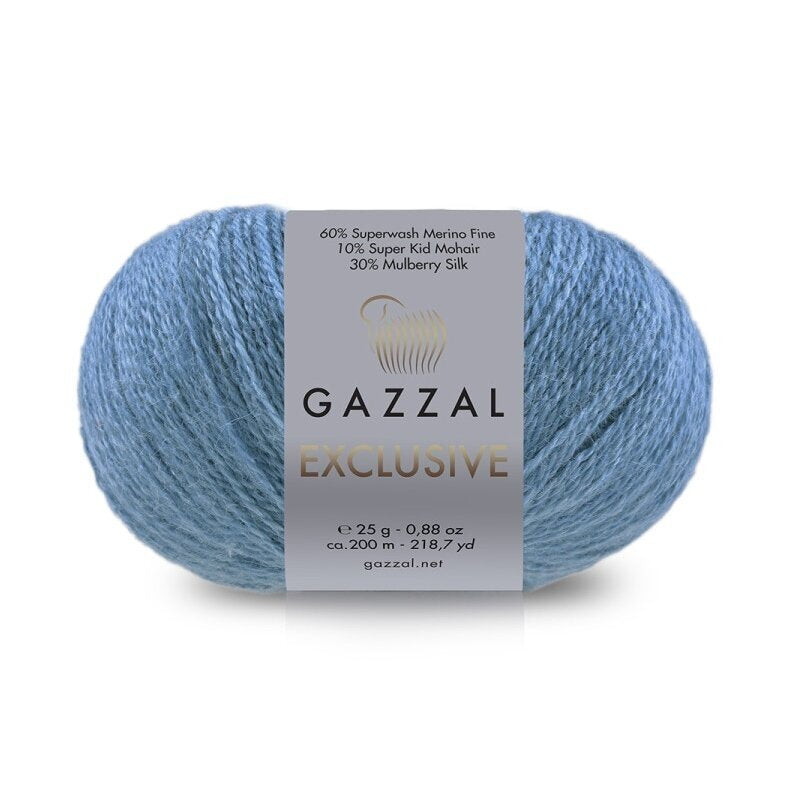 Gazzal Exclusive 9936 Ocean – merino silk mohair yarn