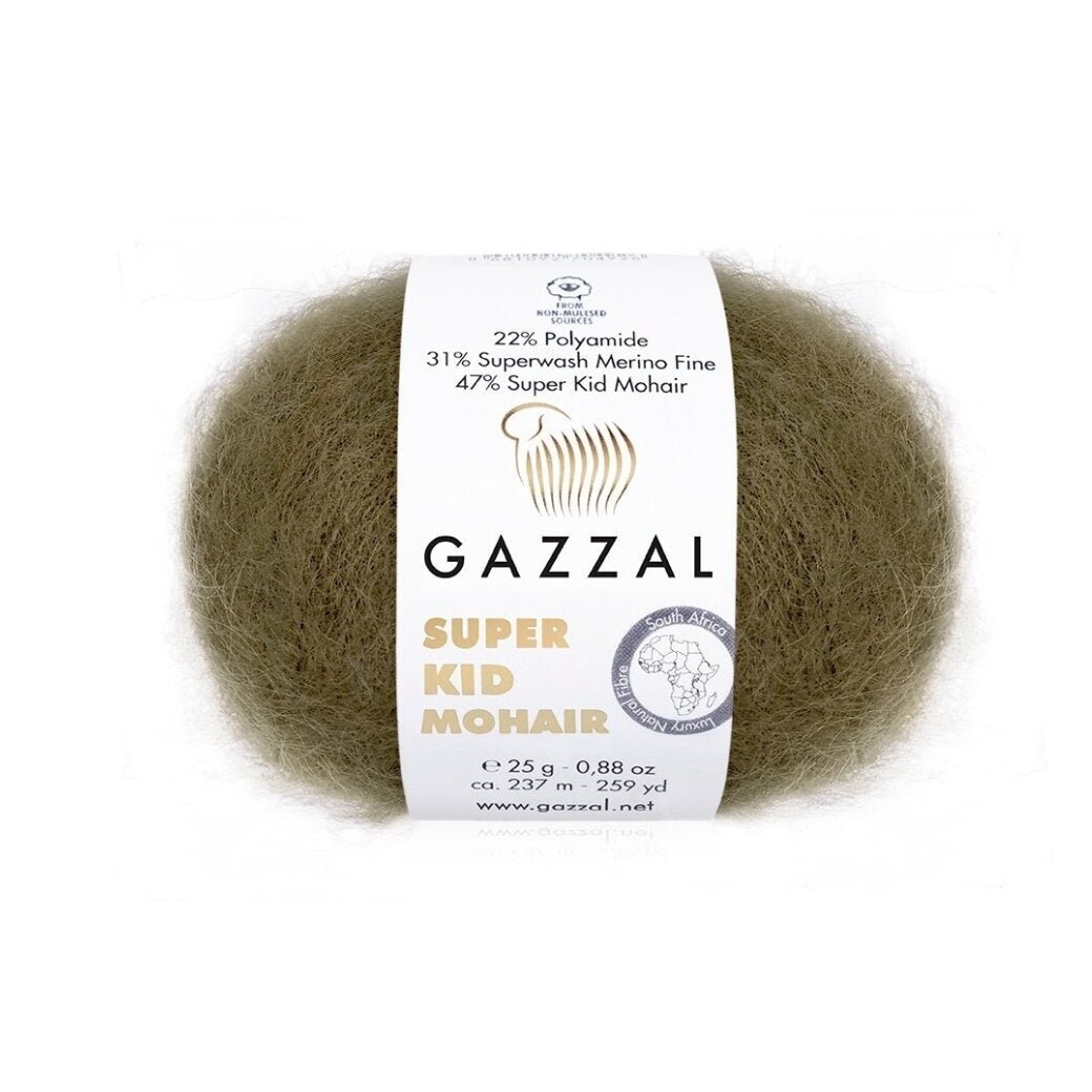 25g Kid Mohair morbido filato italiano colore Giallo Sole N.74