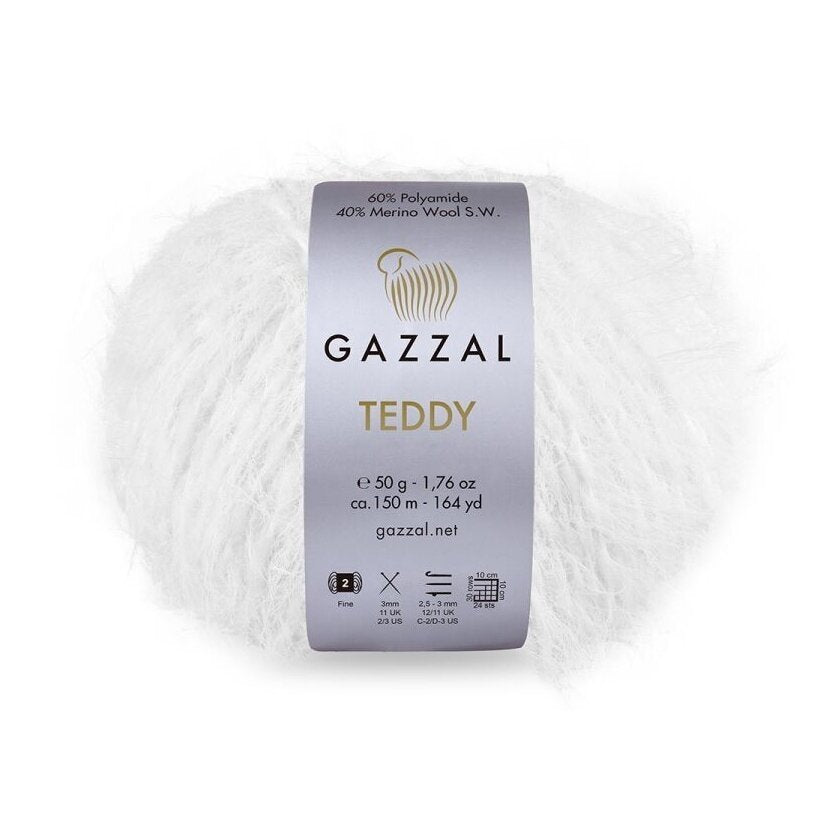 Gazzal Teddy 2 Optic White (6564)