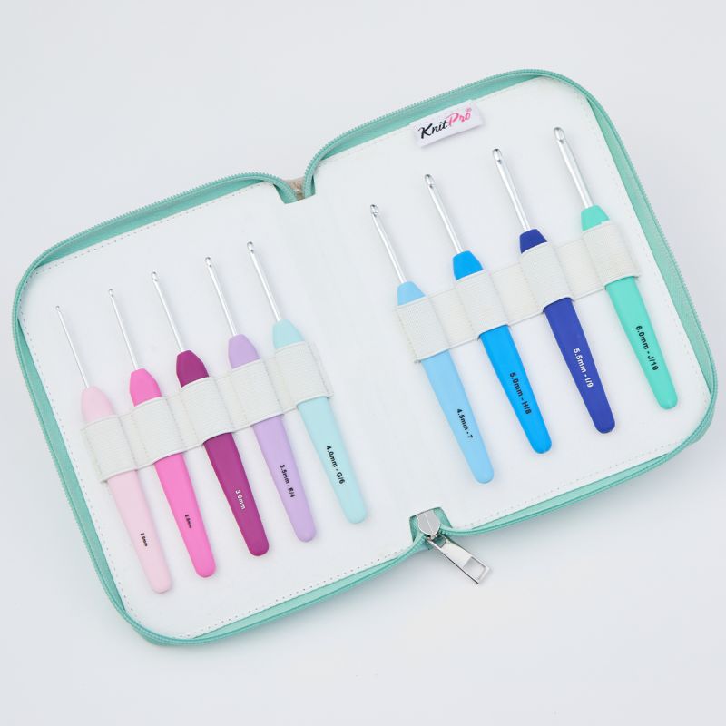 KnitPro Waves 2.0 Deluxe Crochet Hook Set (9 hooks)