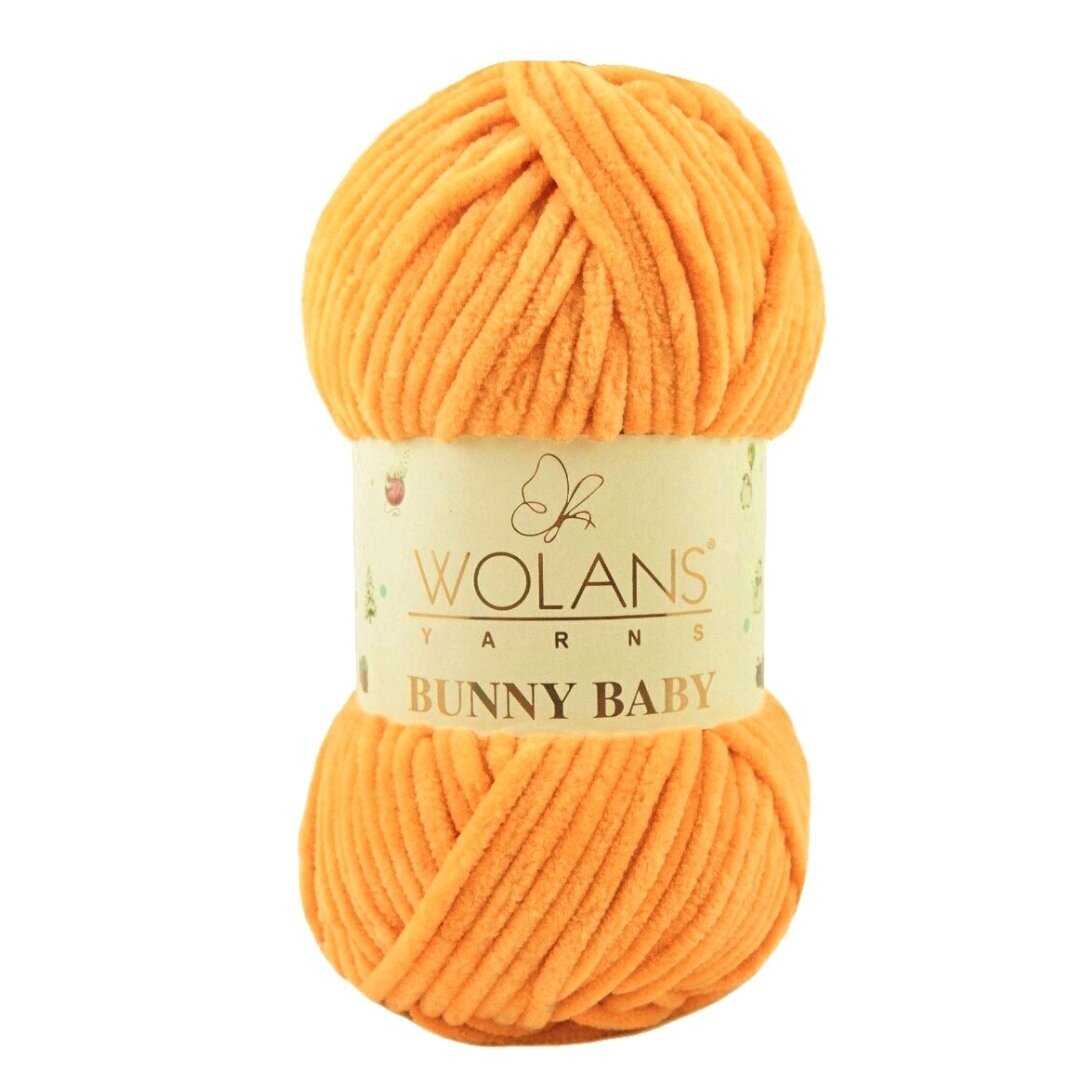 Wolans Bunny Baby 100-25 Mandarin – chenillegarn