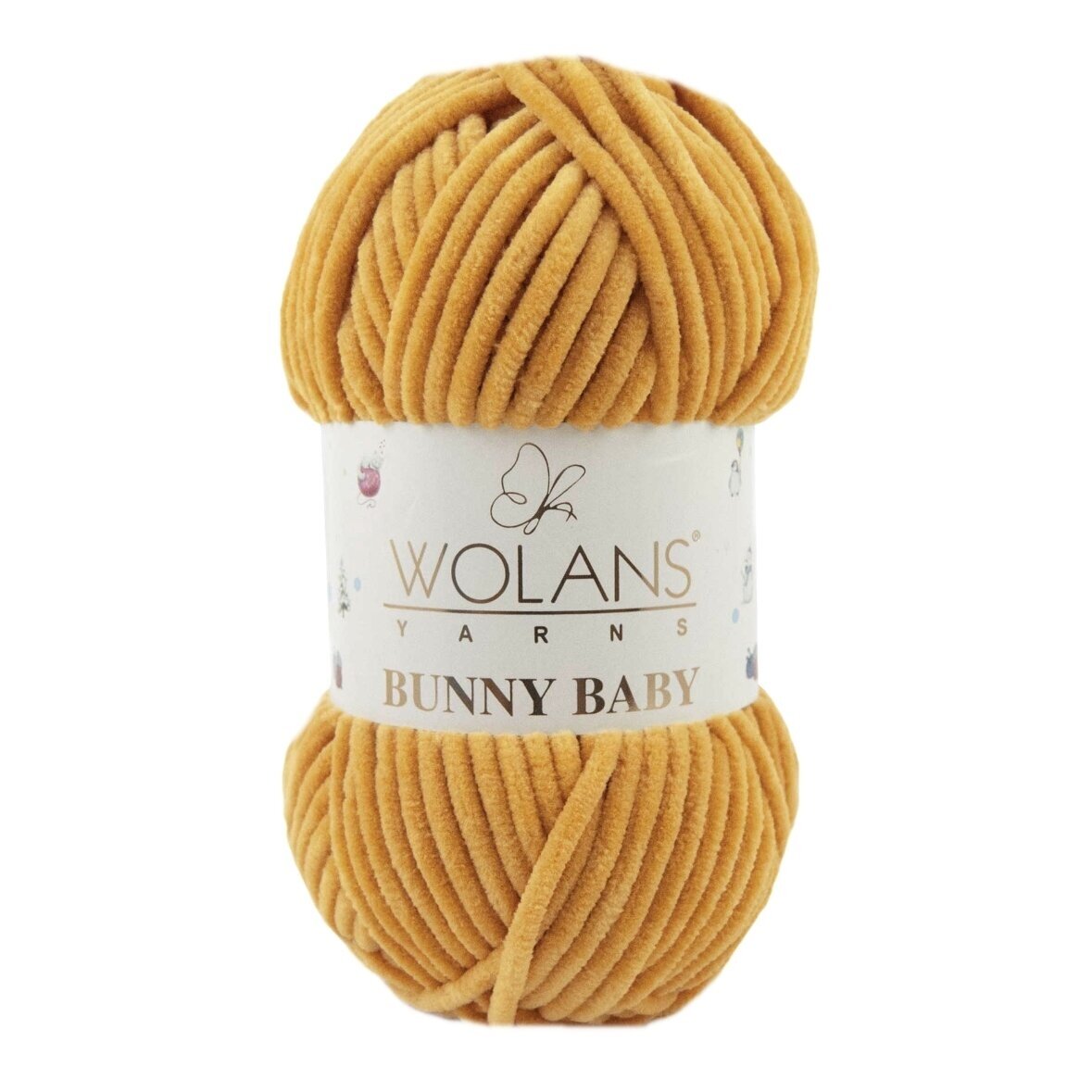 Wolans Bunny Baby 100-37 Senapsgul – chenillegarn