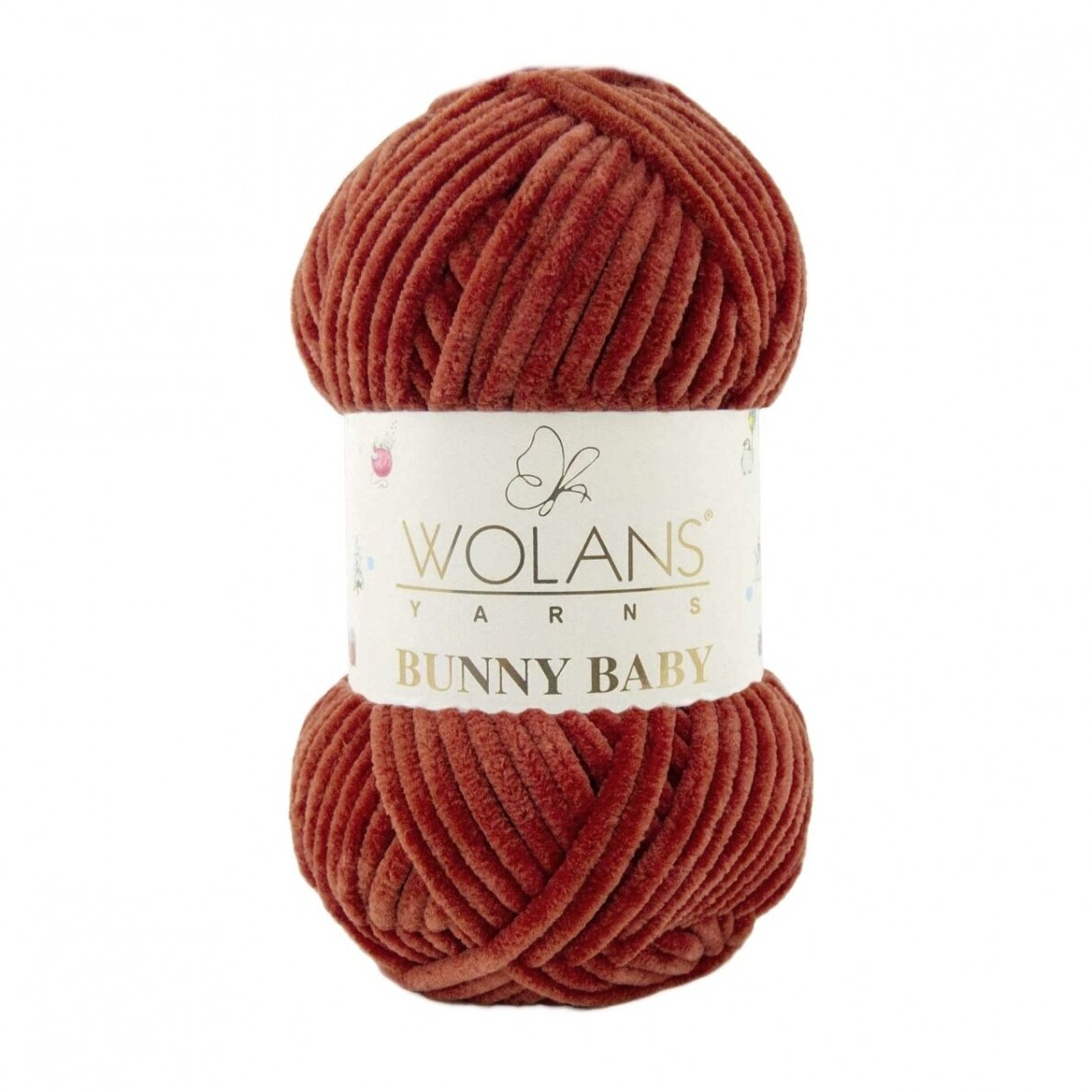 Wolans Bunny Baby 100-27 Tegelröd – chenillegarn