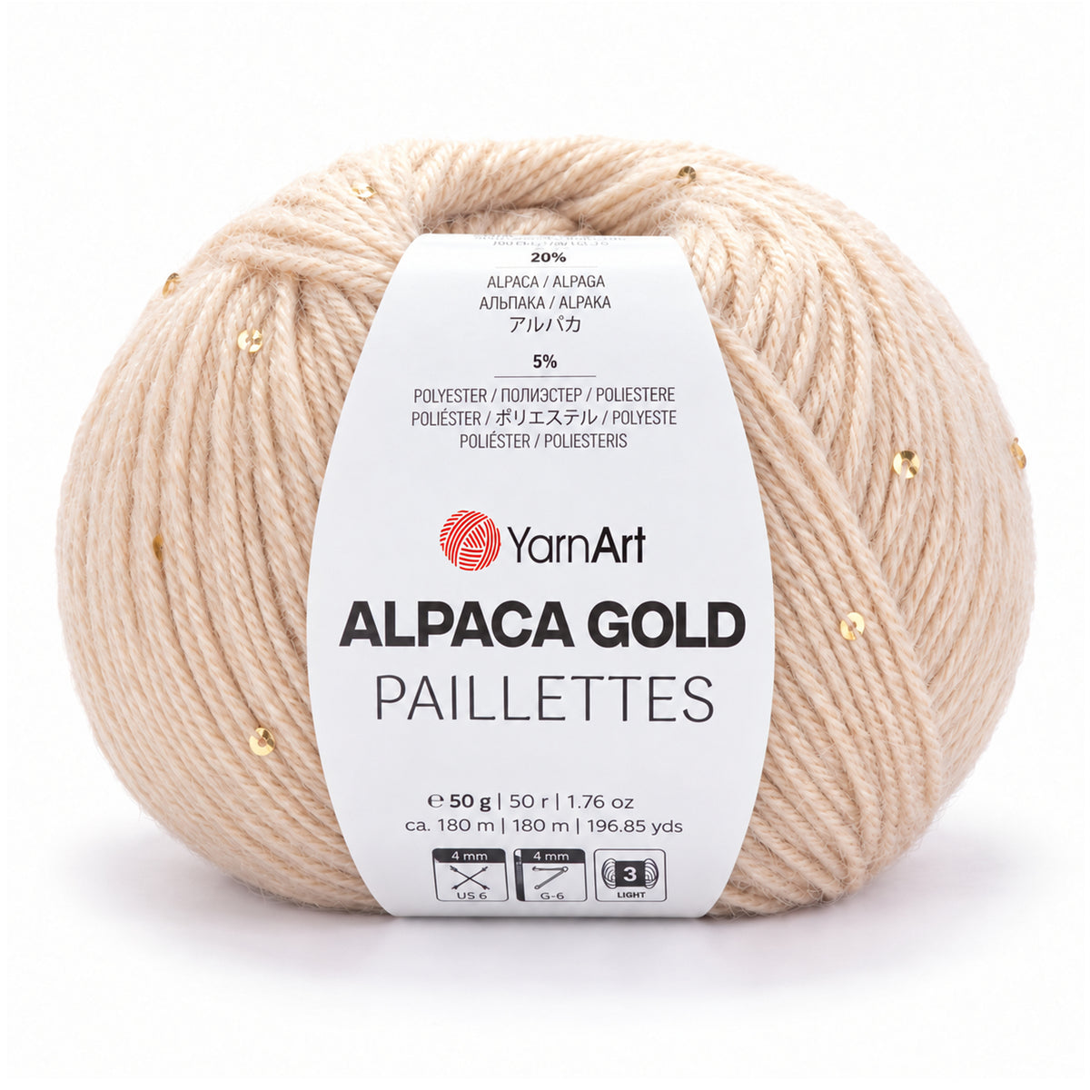 YarnArt Alpaca Gold Paillettes