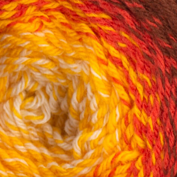 YarnArt Flowers Merino Tangerine & Camel (530)