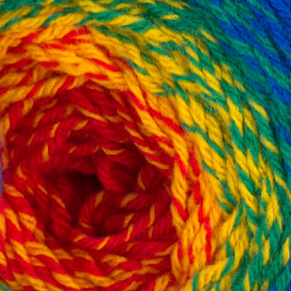 YarnArt Flowers Merino Scarlet & Pumpkin (535)