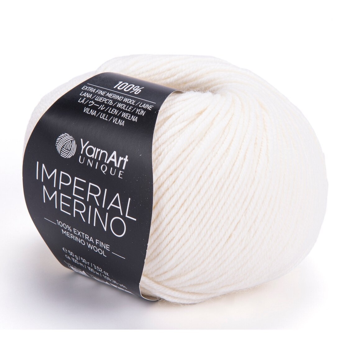 YarnArt Imperial Merino 3302 Bianco naturale – filato merino extra fine