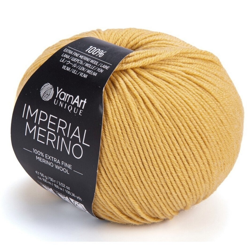 YarnArt Imperial Merino 3309 Senape – filato merino extra fine