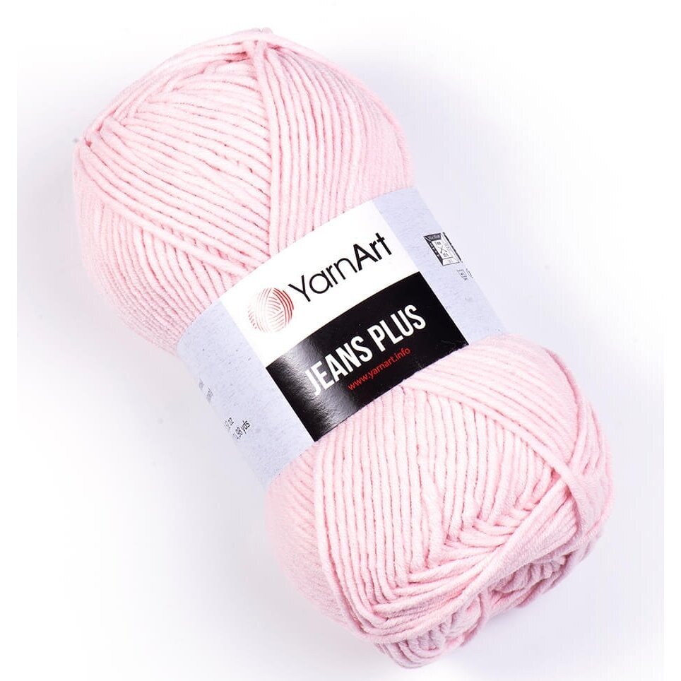 YarnArt Jeans Plus 18 Blush – thick cotton acrylic yarn