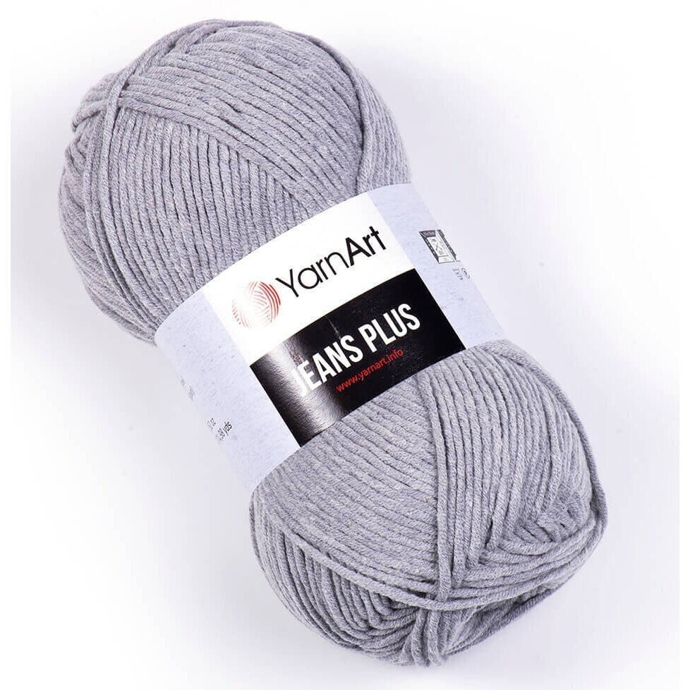YarnArt Jeans Plus 46 Grey – thick cotton acrylic yarn