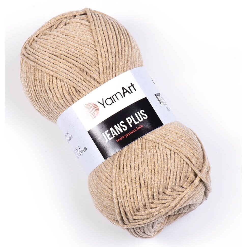 YarnArt Jeans Plus 48 Sand – thick cotton acrylic yarn