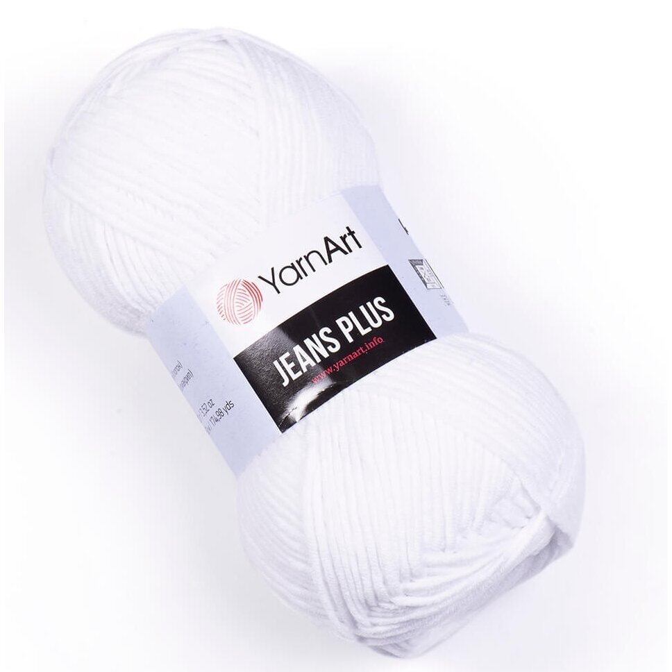 YarnArt Jeans Plus 62 Ice Blue – thick cotton acrylic yarn
