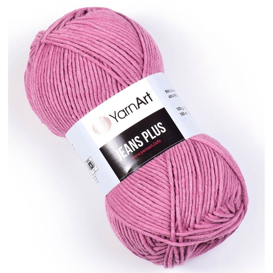 YarnArt Jeans Plus 65 Pink – thick cotton acrylic yarn
