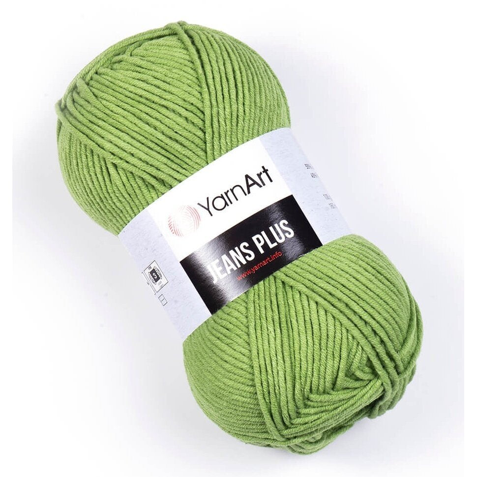 YarnArt Jeans Plus 69 Light Green – thick cotton acrylic yarn