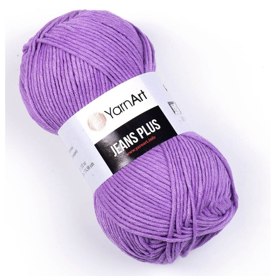 YarnArt Jeans Plus 72 Violet – thick cotton acrylic yarn