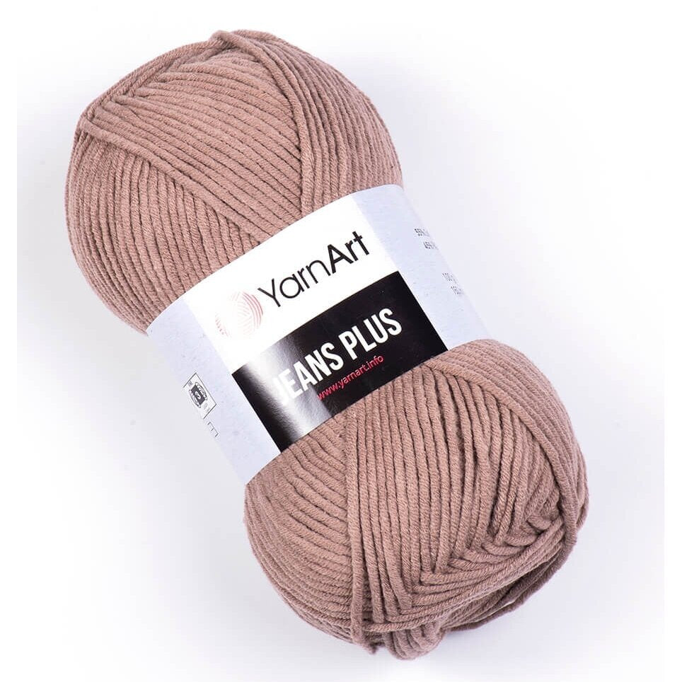YarnArt Jeans Plus 07 Apricot – thick cotton acrylic yarn