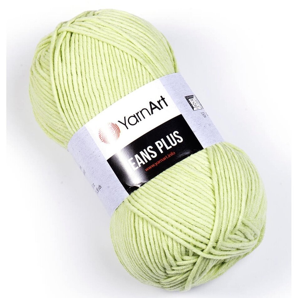 YarnArt Jeans Plus 11 Pistachio – thick cotton acrylic yarn