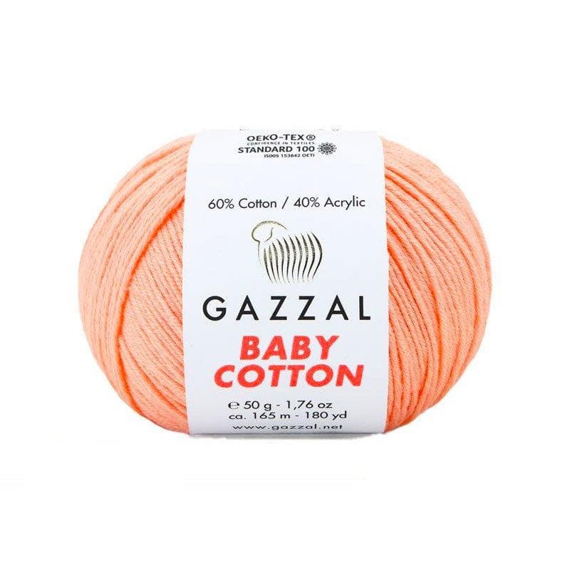 Gazzal Baby Cotton 3412 Nude – babygarn i bomull och akryl
