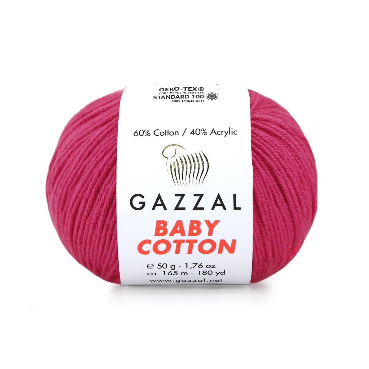 Gazzal Baby Cotton 3415 Hallon – babygarn i bomull och akryl