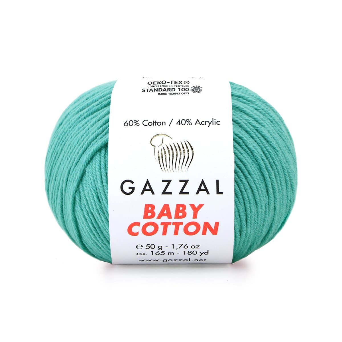 Gazzal Baby Cotton 3426 Jade – babygarn i bomull och akryl