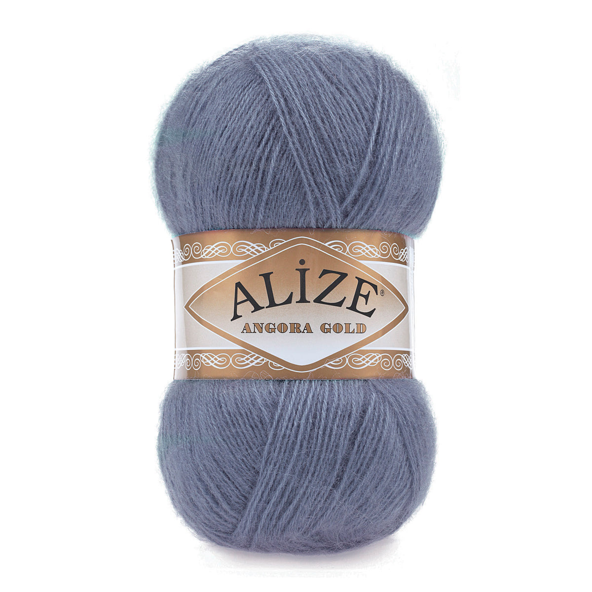 Alize Angora Gold 203 Denim clair chiné – fil laine et acrylique aspect mohair