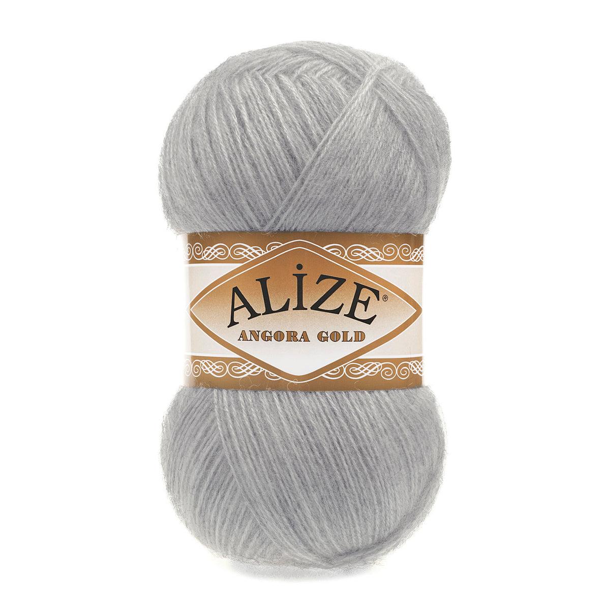 Alize Angora Gold 21 Gris chiné – fil laine et acrylique aspect mohair